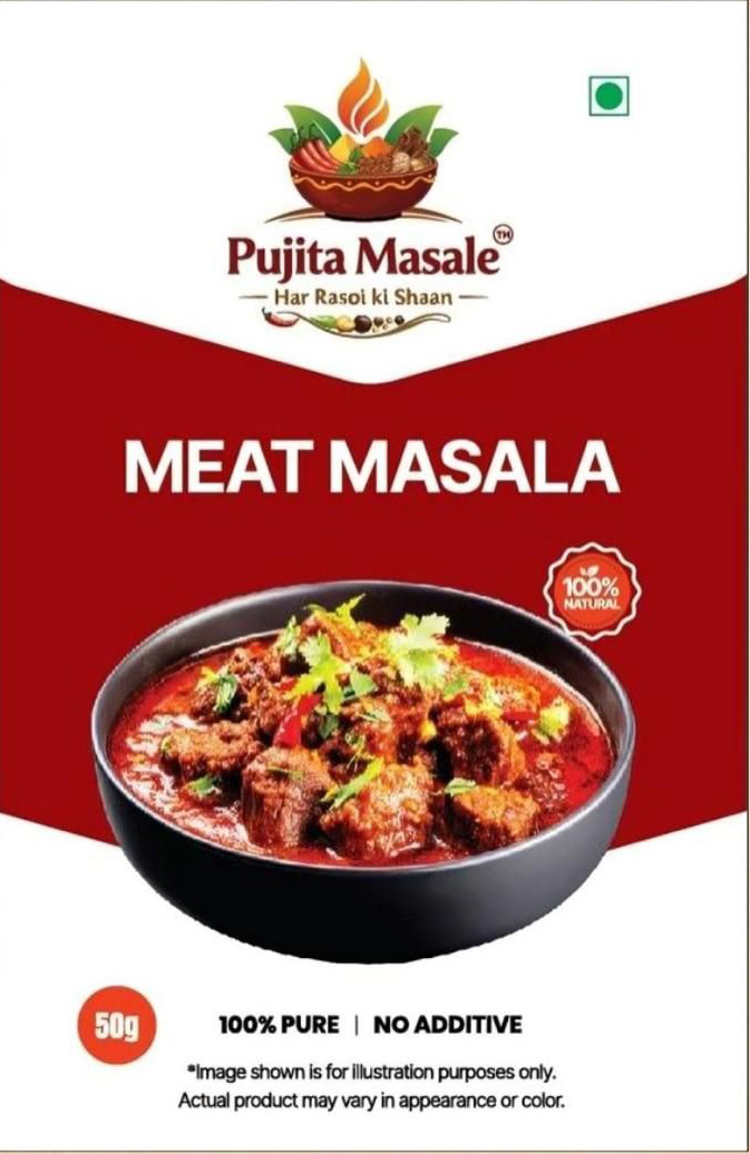 Deep brown aromatic meat masala powder
